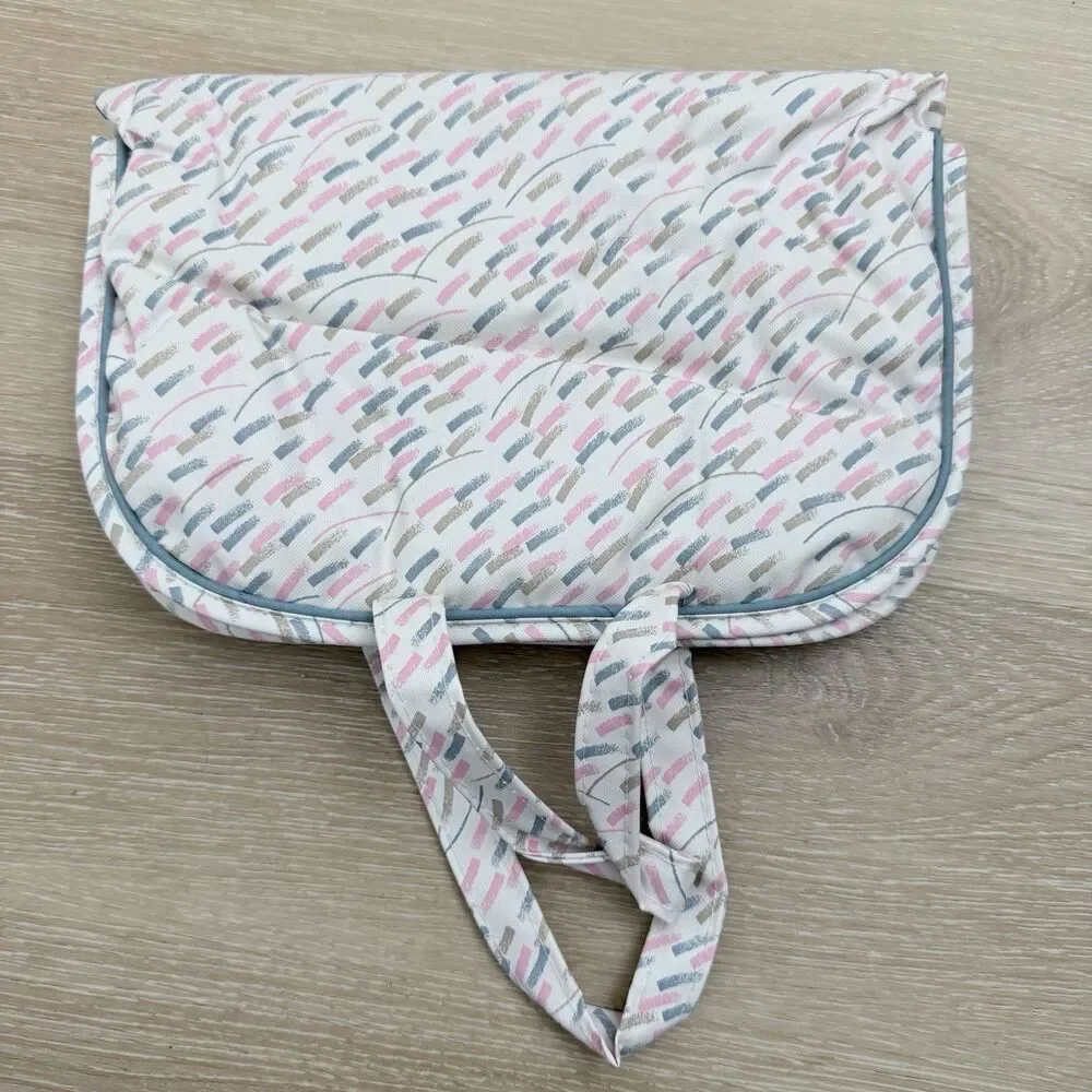 Vintage 1988 Travel Set New Old Stock: Cosmetic Bag & 3 Shoe Covers Retro 80s